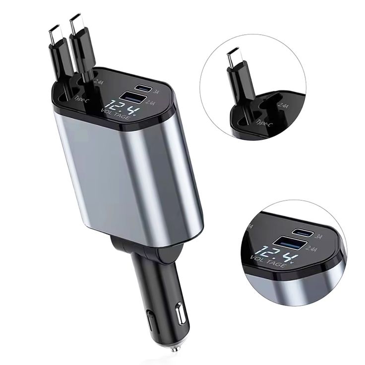 180° Adjustable Car Charger – 20W Fast Charging