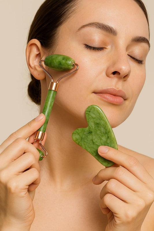 Jade Roller & Gua Sha Facial Set – Daily Skin Sculpting Ritual