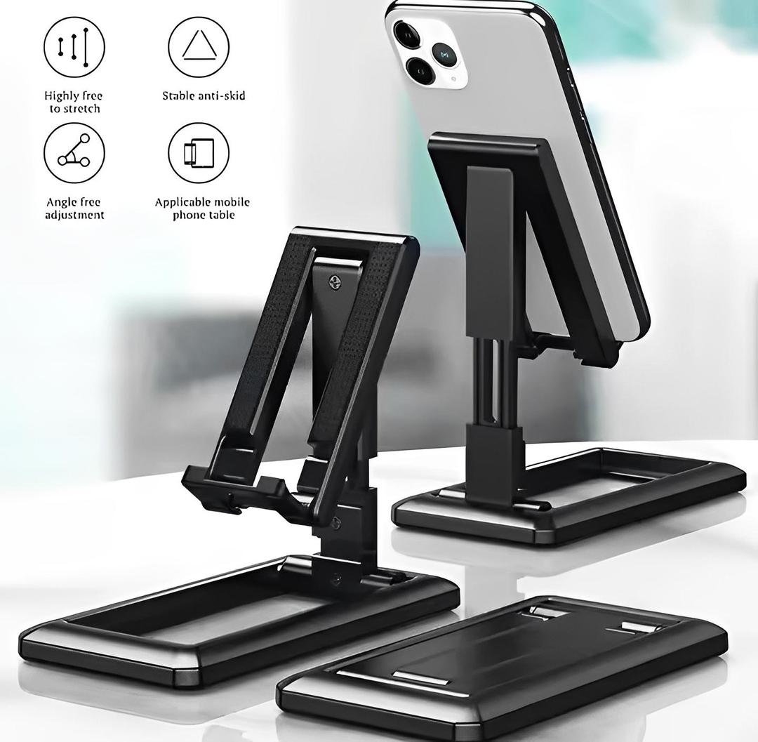 Premium Black ABS Tripod Stand for iPhone iPad Xiaomi