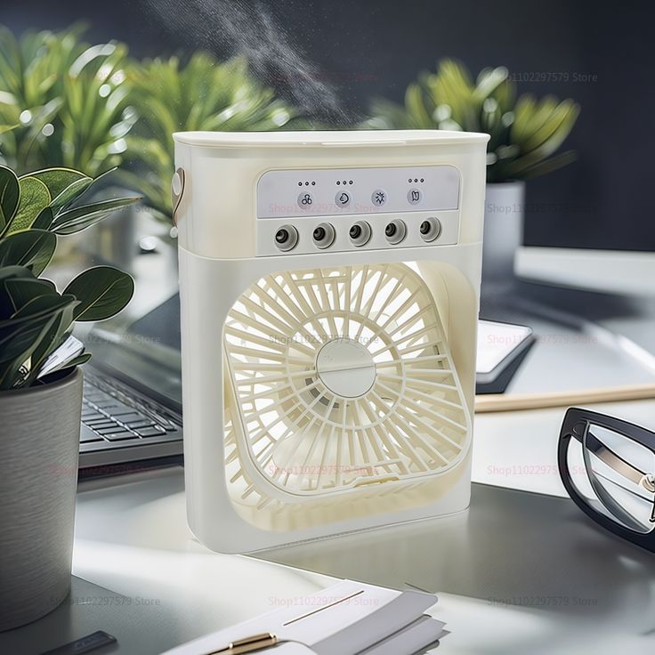 Portable Mini Air Cooler with Night Light – Instant Cool Anywhere