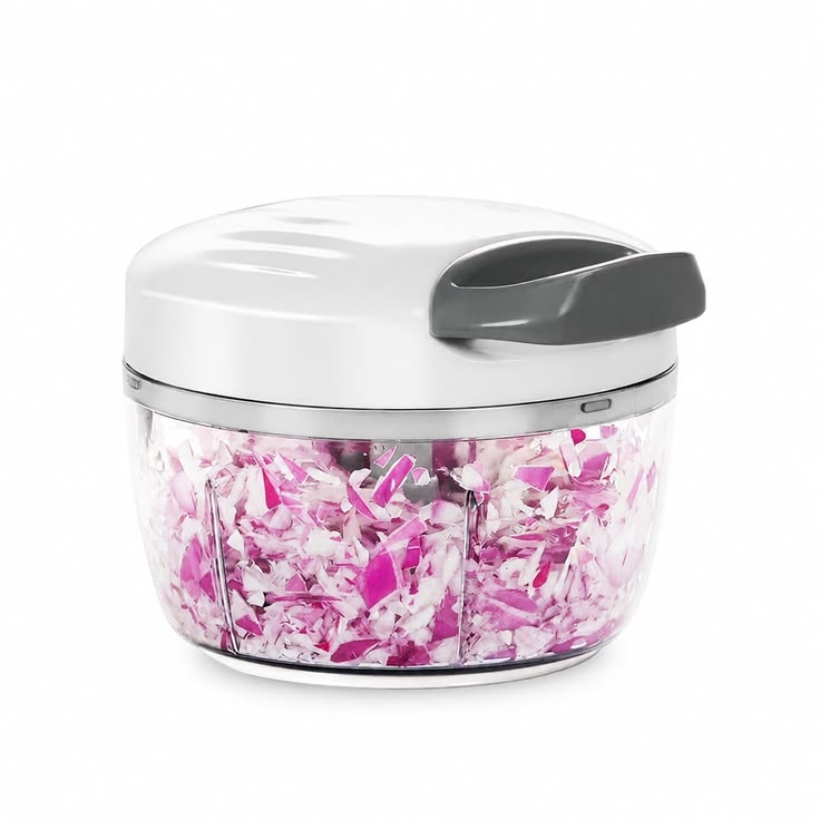 Compact Stainless Steel Manual Food Chopper