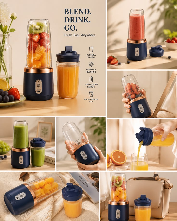 Electric Juice Cup 50ml – Fast-Charging Personal Blender