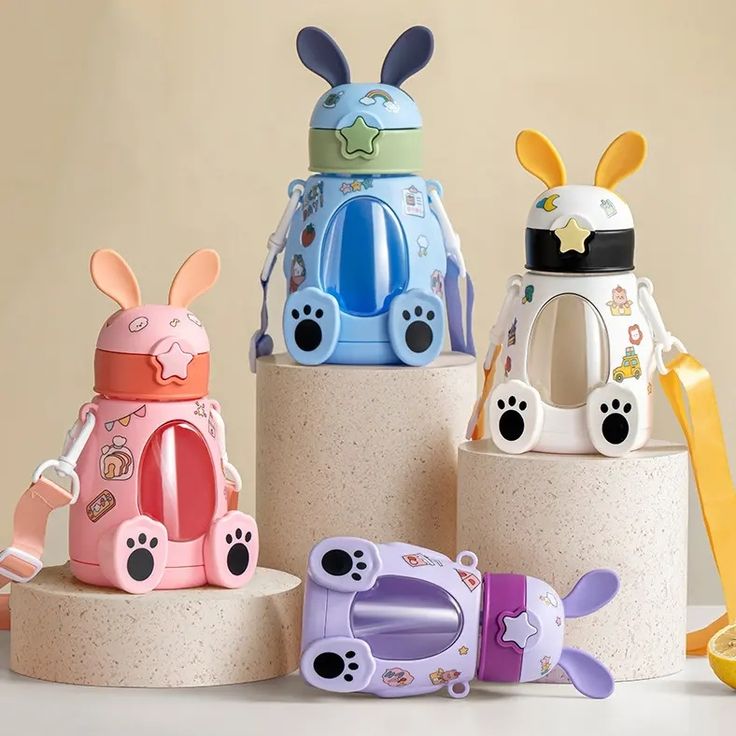 Bunny Design Kids Water Sipper – Spill-Proof & Durable