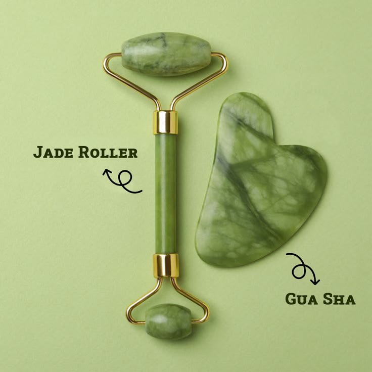Jade Roller & Gua Sha Facial Set – Daily Skin Sculpting Ritual
