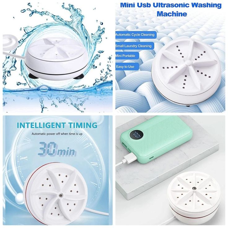 Portable Mini Washing Machine – Compact Clean for Home & Travel