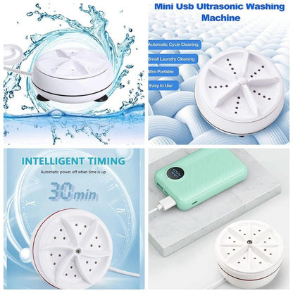 Portable Mini Washing Machine – Compact Clean for Home & Travel