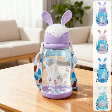 Bunny Design Kids Water Sipper – Spill-Proof & Durable