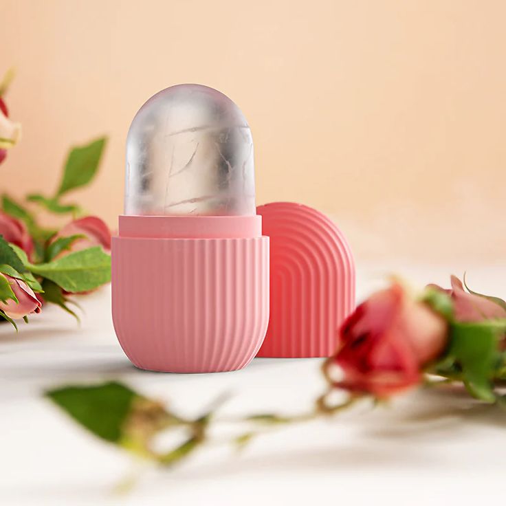 Silicone Face Ice Roller – Cooling Contour & Glow Therapy