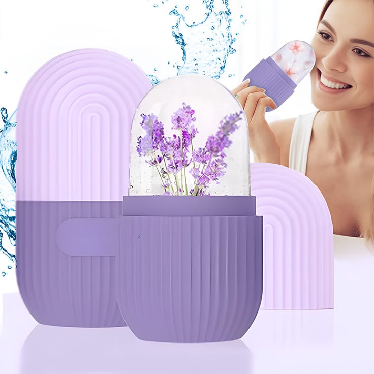 Silicone Face Ice Roller – Cooling Contour & Glow Therapy