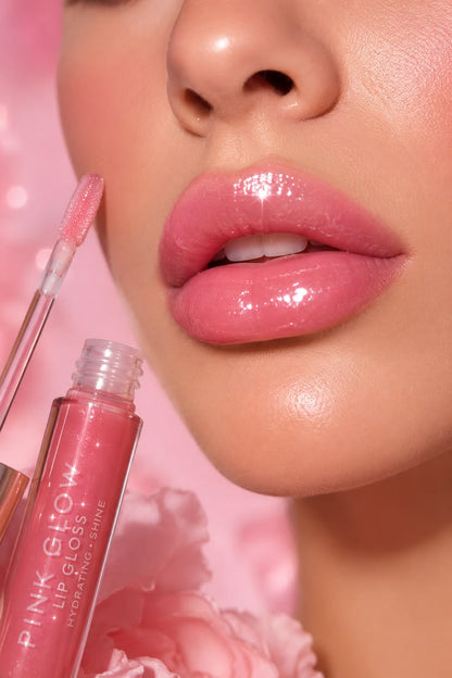 Glossy Pink Lip Oil – Hydrating Shine for Bold Lips