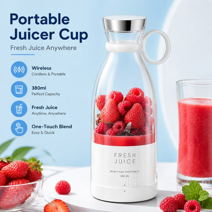 Portable Rechargeable Juicer Bottle 420ml – Fresh Juice On the Go