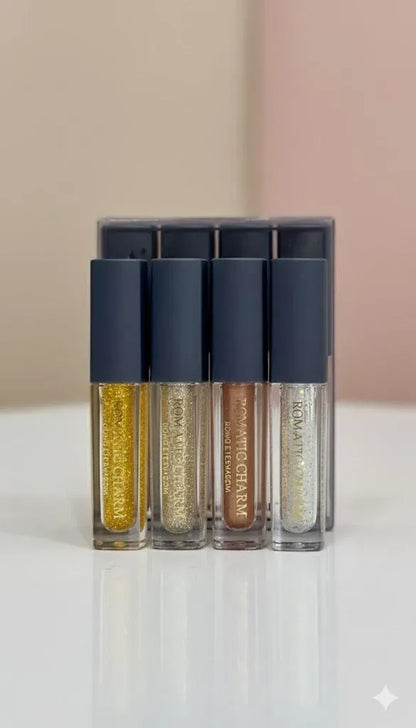 4PCS Waterproof Glitter Eyeliner Set Multicolor 100g