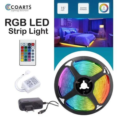 16.4FT RGB LED Light Strip PVC Waterproof Remote Control