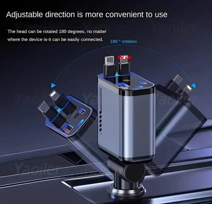 180-deg Adjustable Car Charger with 20W Fast Charging