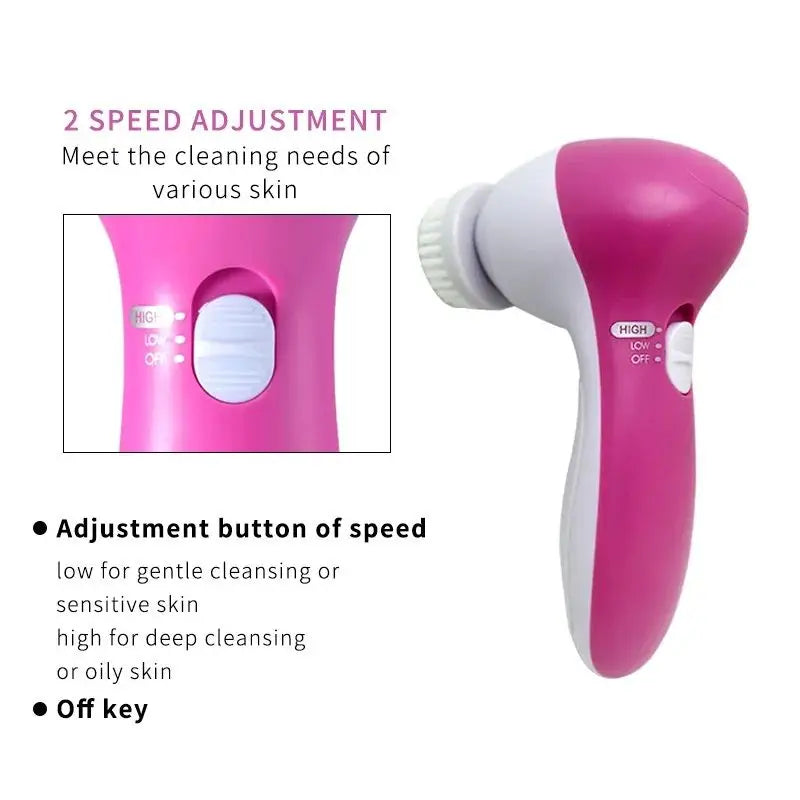 5 In 1 - Facial Electric Cleanser & Massager