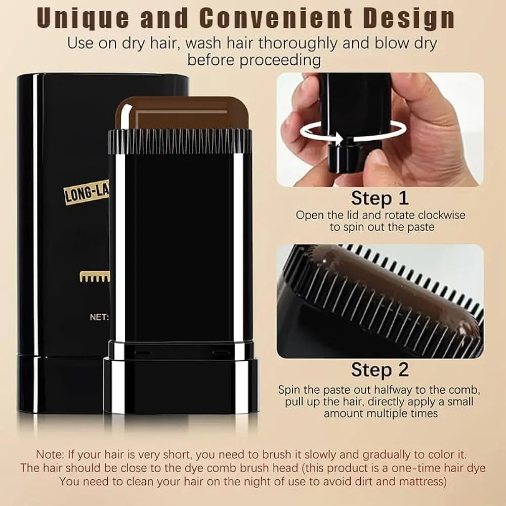 Hair Comb Dye Color Stick, 1 Hair Color Stick
