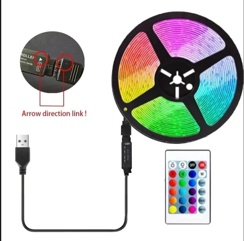 16.4FT RGB LED Light Strip PVC Waterproof Remote Control