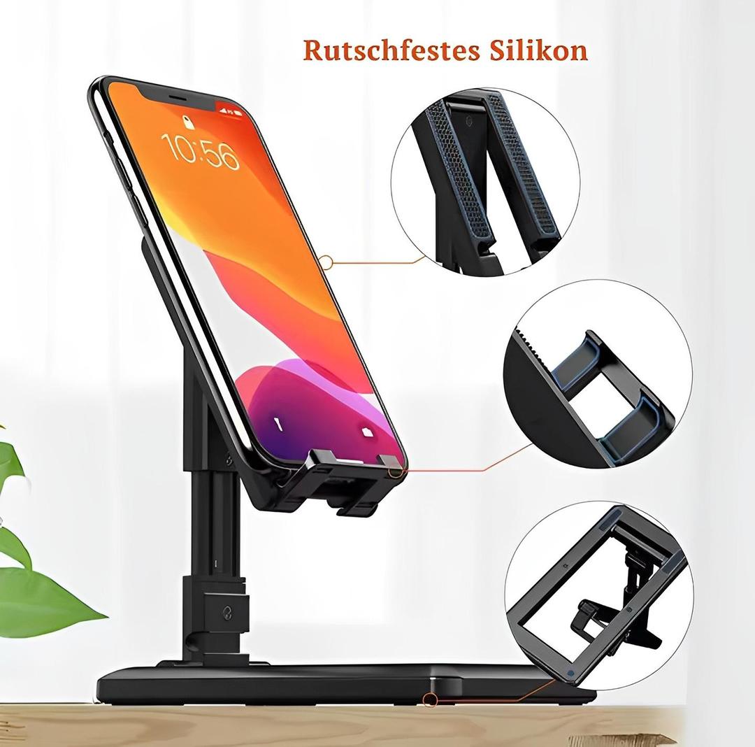 Premium Black ABS Tripod Stand for iPhone iPad Xiaomi