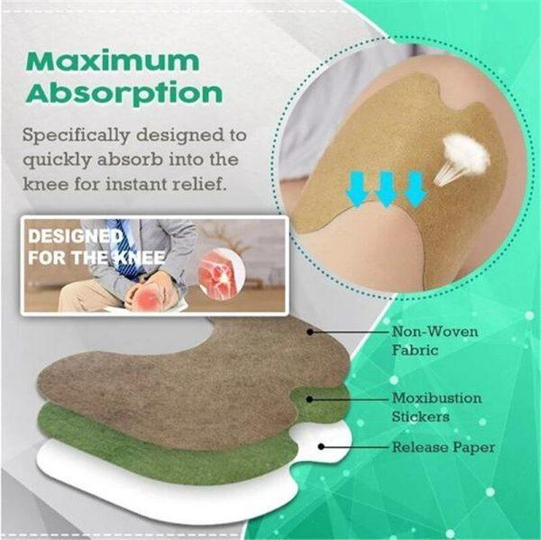 Royal Prestige Knee Pain Relief Patch – 12 Pack for Fast, Targeted Relief