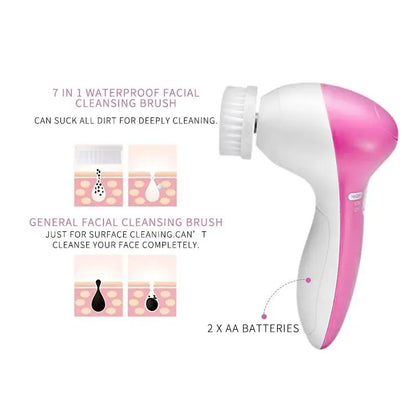 5 In 1 - Facial Electric Cleanser & Massager